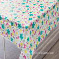 Couverture de table en plastique à colorier floral PEVA